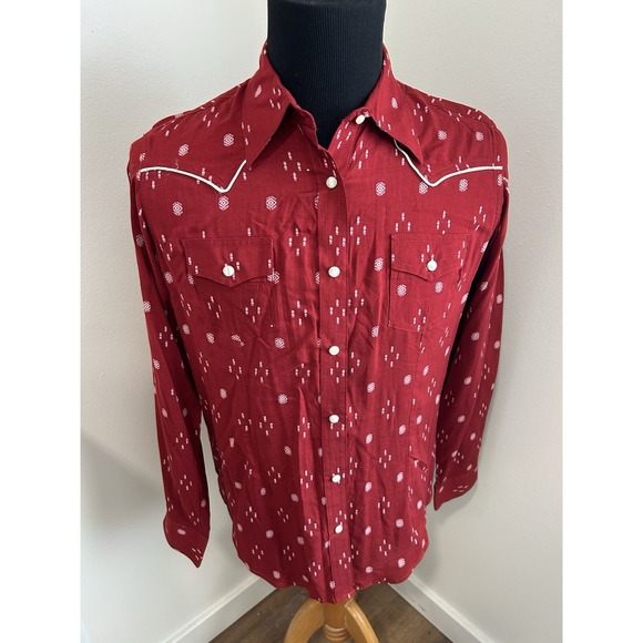 Wrangler | Shirts | Wrangler Retro Western Womenswear Pearl Snap Shirt ...